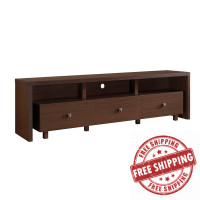 Techni Mobili RTA-8895-HRY Elegant TV Stand for TV's Up To 75